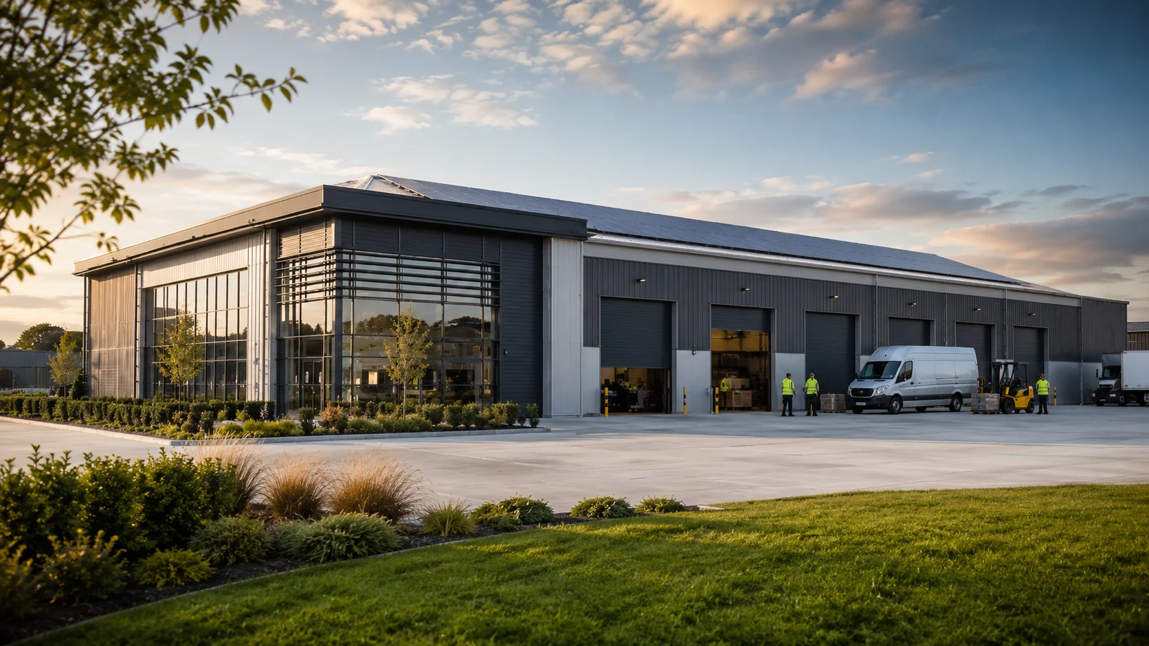 Modern commercial premises supported by planned electrical work