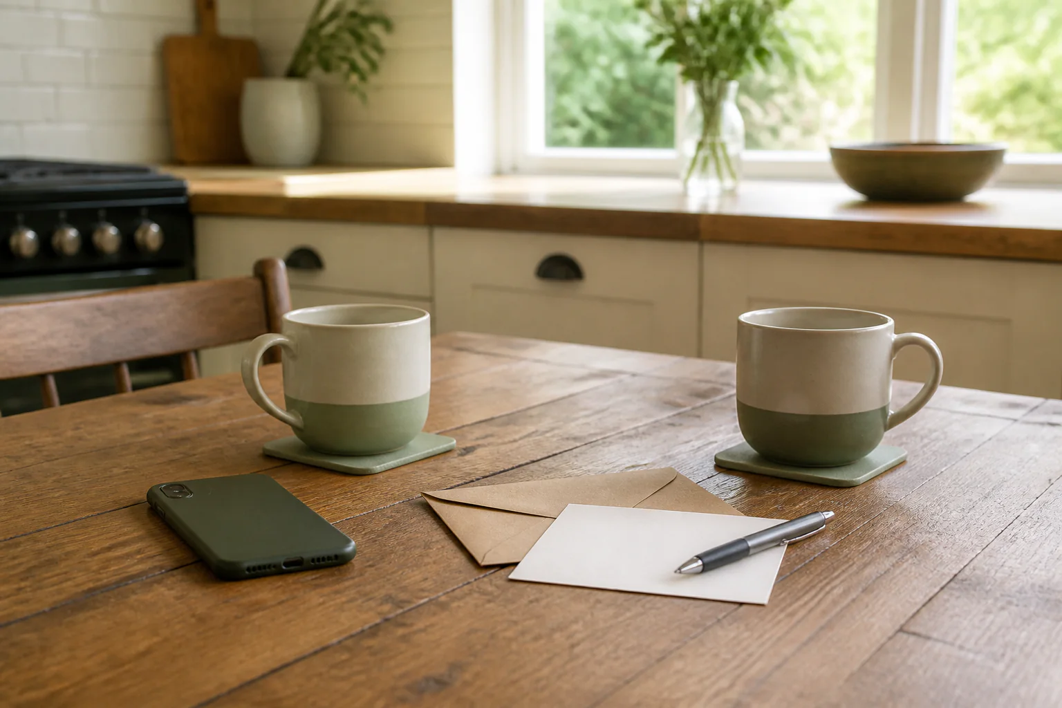 Illustrative warm, permission-led referral conversation without identifiable people